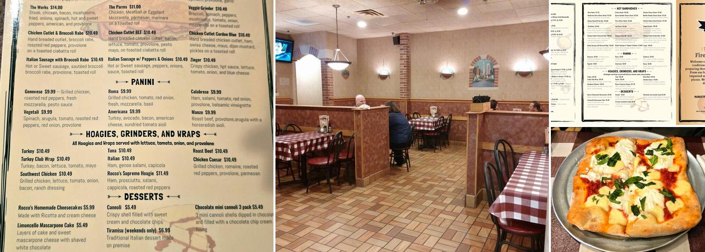 Rocco's Brick Oven Pizzeria Menu