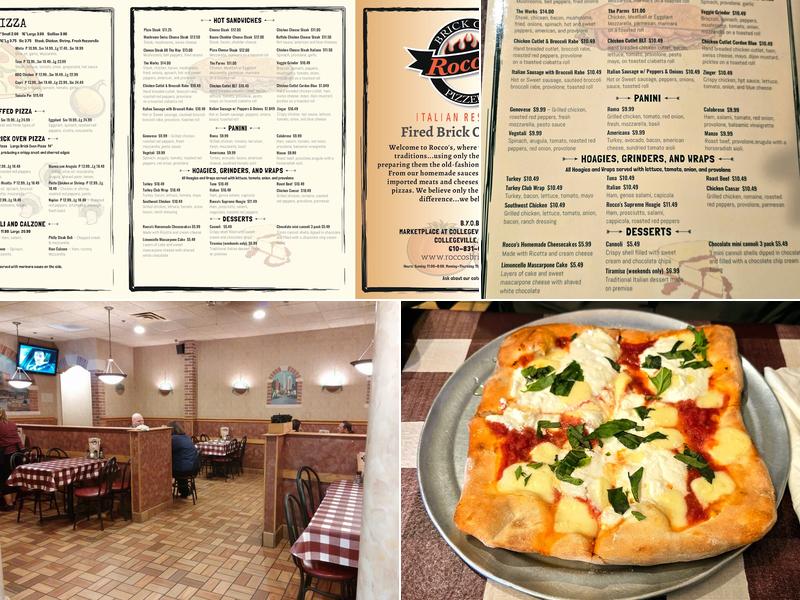 Rocco's Brick Oven Pizzeria Menu