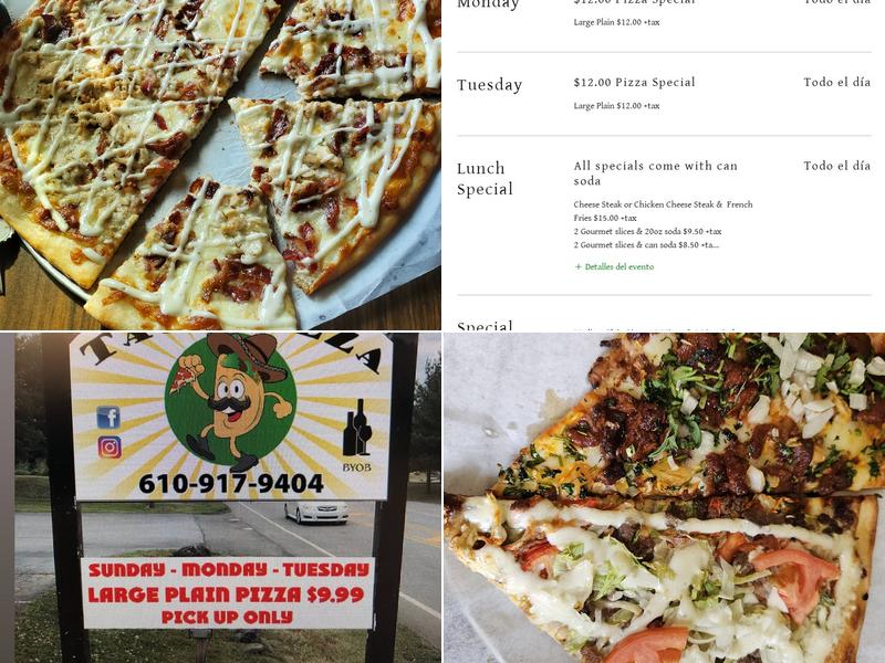 Taco Pizza Menu