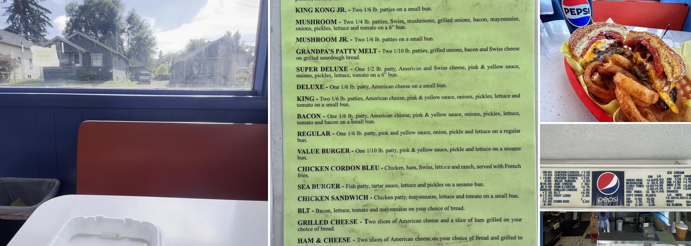 King Kone Menu