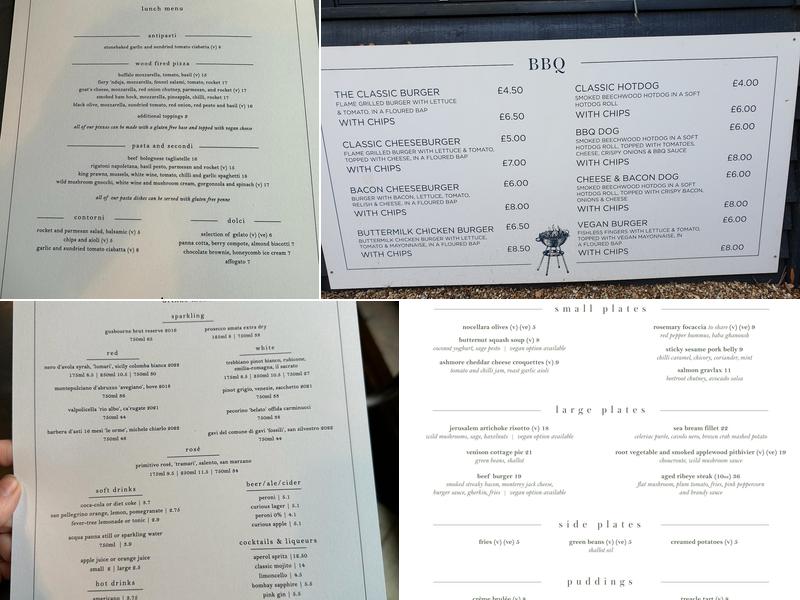 Babydoll's Wood Fired Pizza Menu