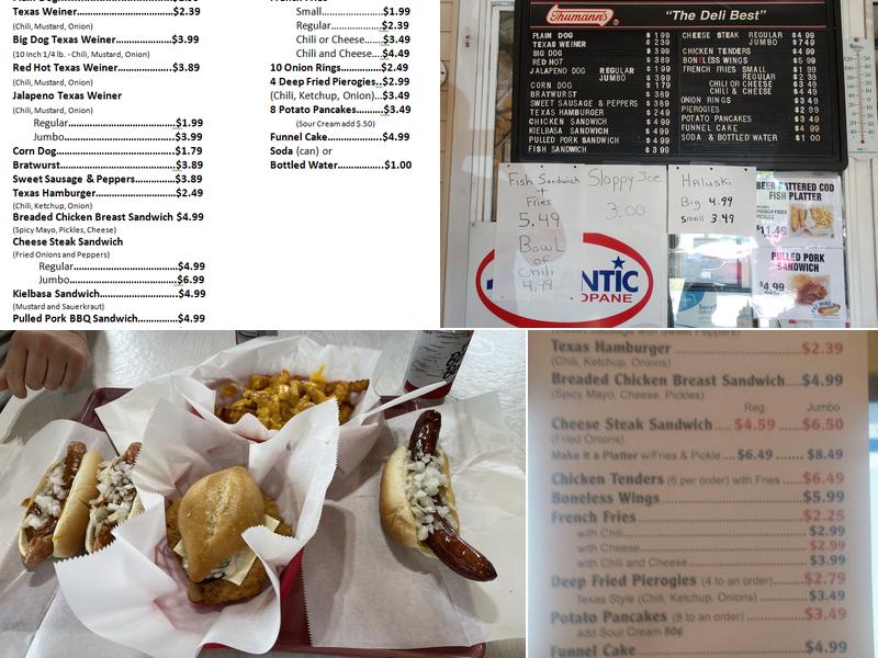 Fat Mike's Texas Weiners Menu