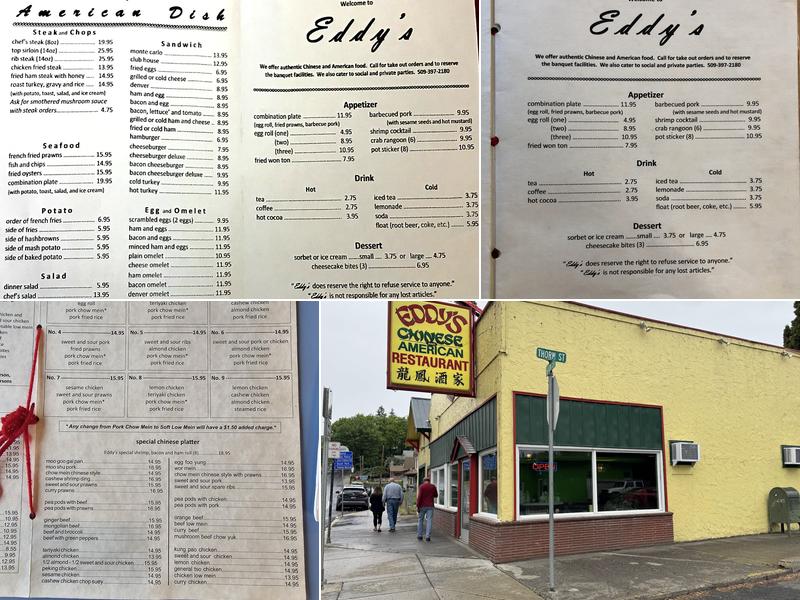 Eddy's Chinese & American Menu