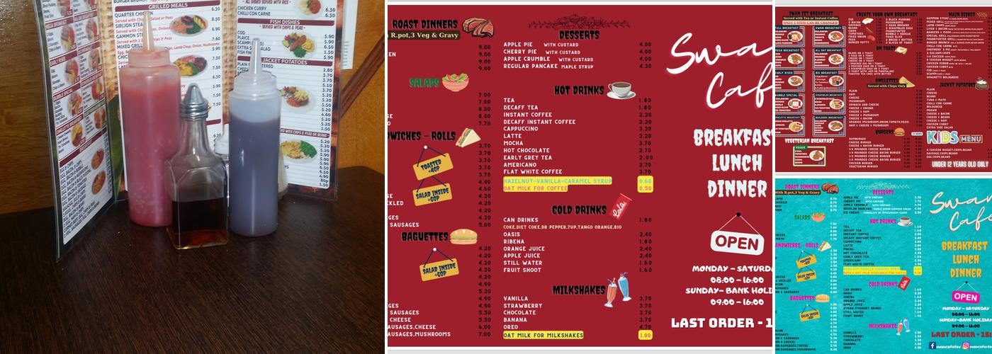 Swan Cafe & Restaurant Menu