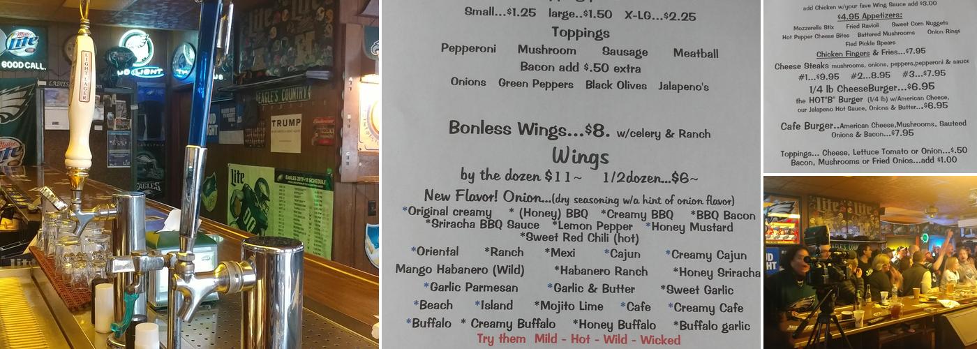 Mazz's Corner Cafe Menu