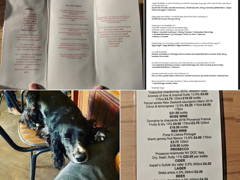 Old Bakery Cafe Menu