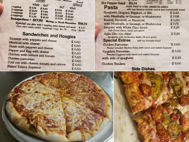 Senape's Tavern Pizza Menu