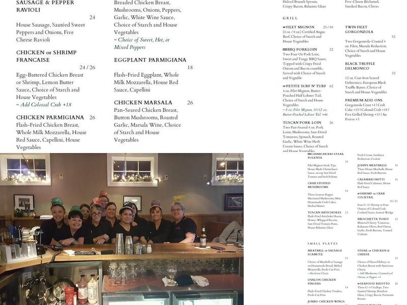 Ovalon Menu