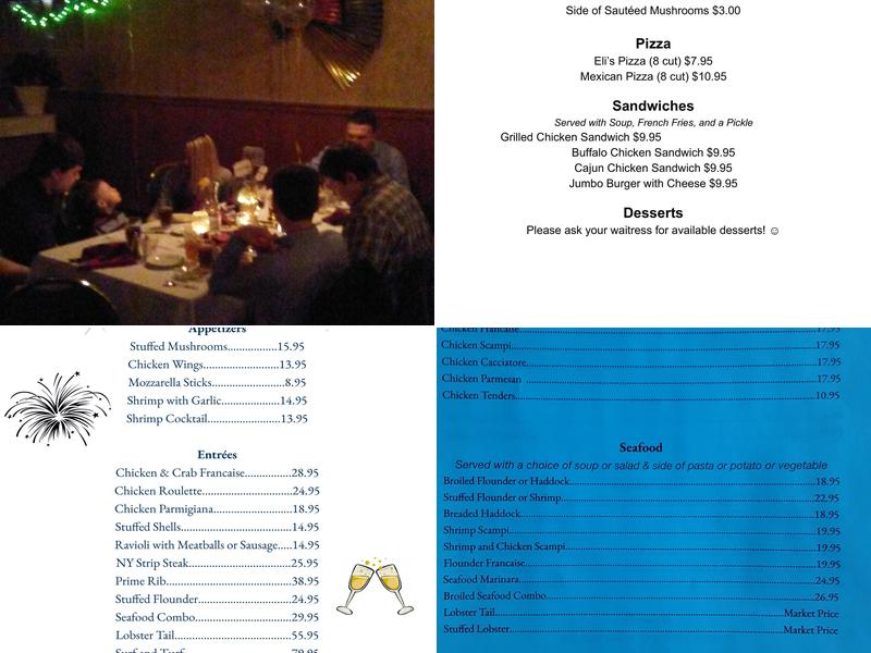 Eli's Place Menu