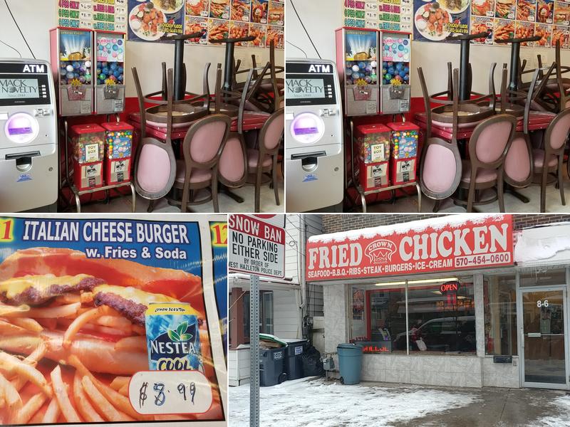 Crown Fried Chicken 8 E Broad St, West Hazleton