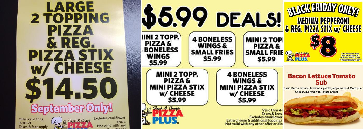 Pizza Plus Menu