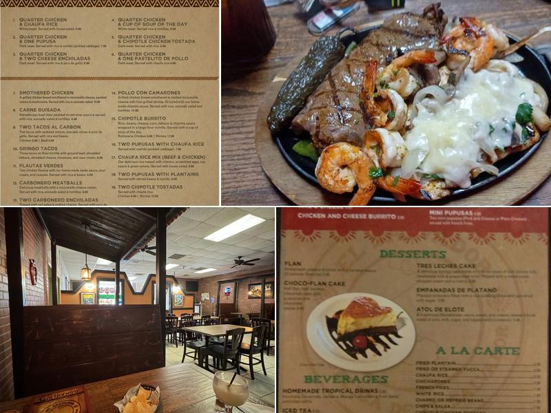 Carbonero Rotisserie Charbroiled Chicken & Steaks Menu