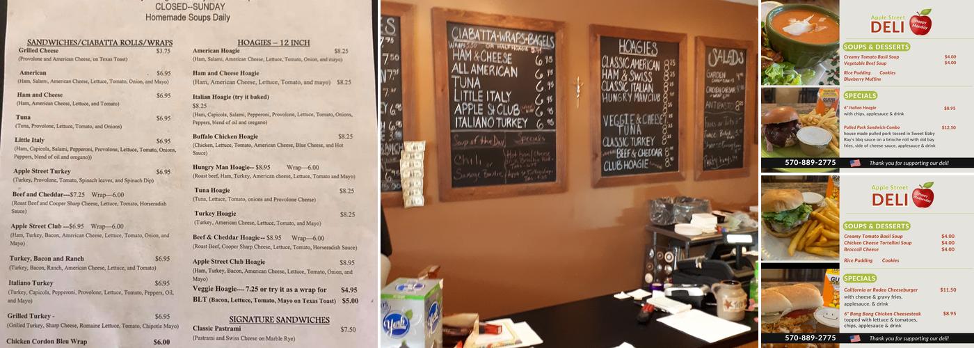 Apple Street Deli Menu