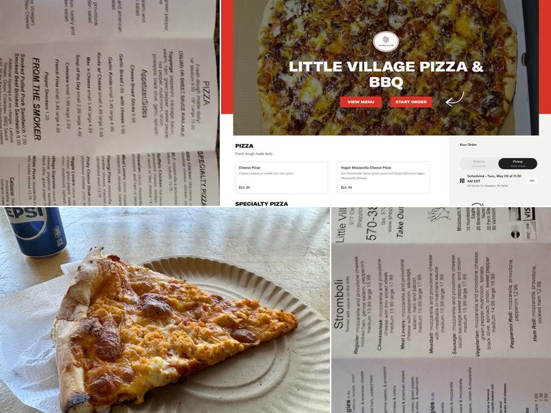 Little Village Pizza & BBQ Menu