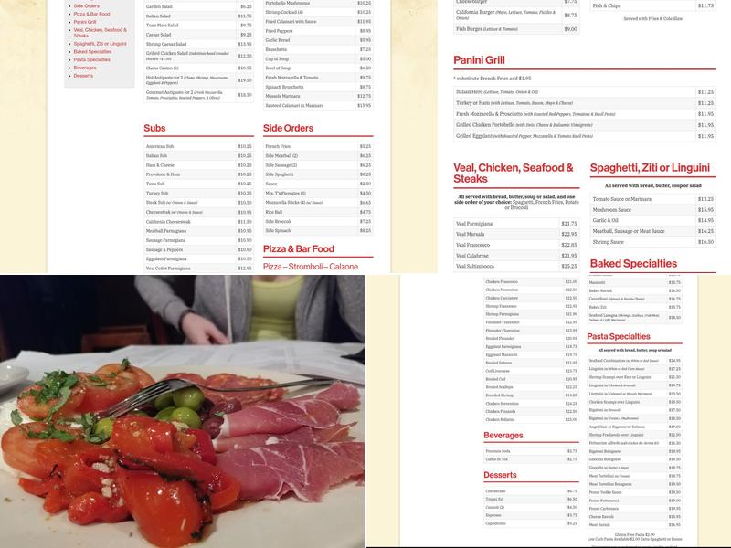 Francesco's Ristorante and Gourmet Pizzeria Menu