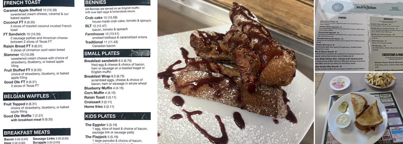 Tom's Kitchen Menu