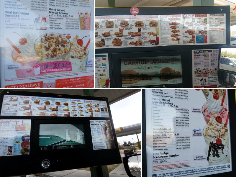 Sonic Drive-In Menu