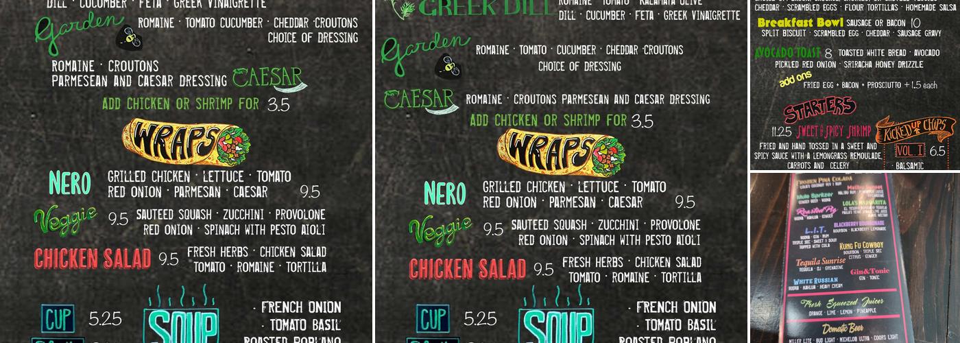 Lolas Handcrafted Kitchen Menu