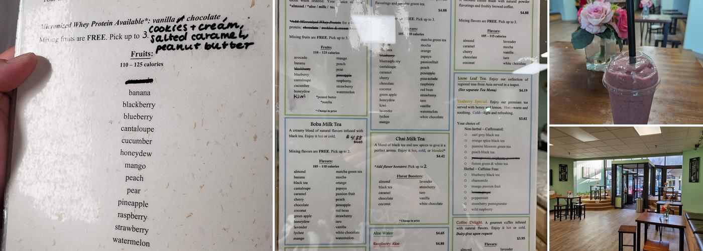 Teaberry Menu