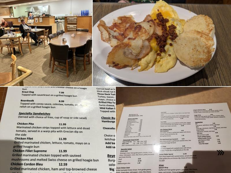 Beyesly's Restaurant Menu