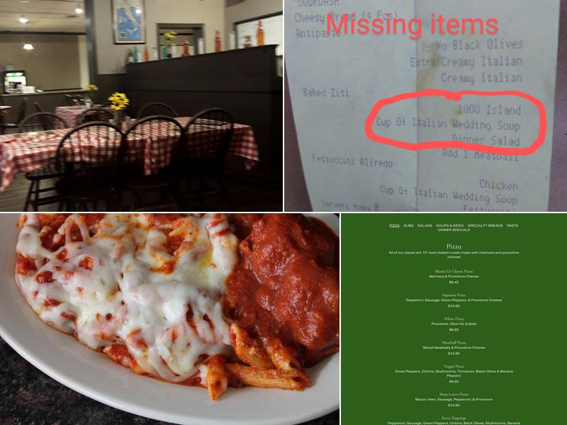 Mama Guzzardi's Italian Restaurant Menu