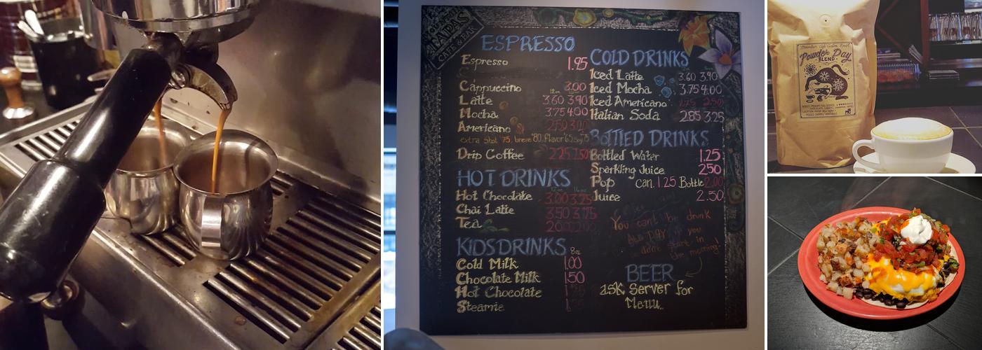 Double Shots - A Mountain Cafe Menu