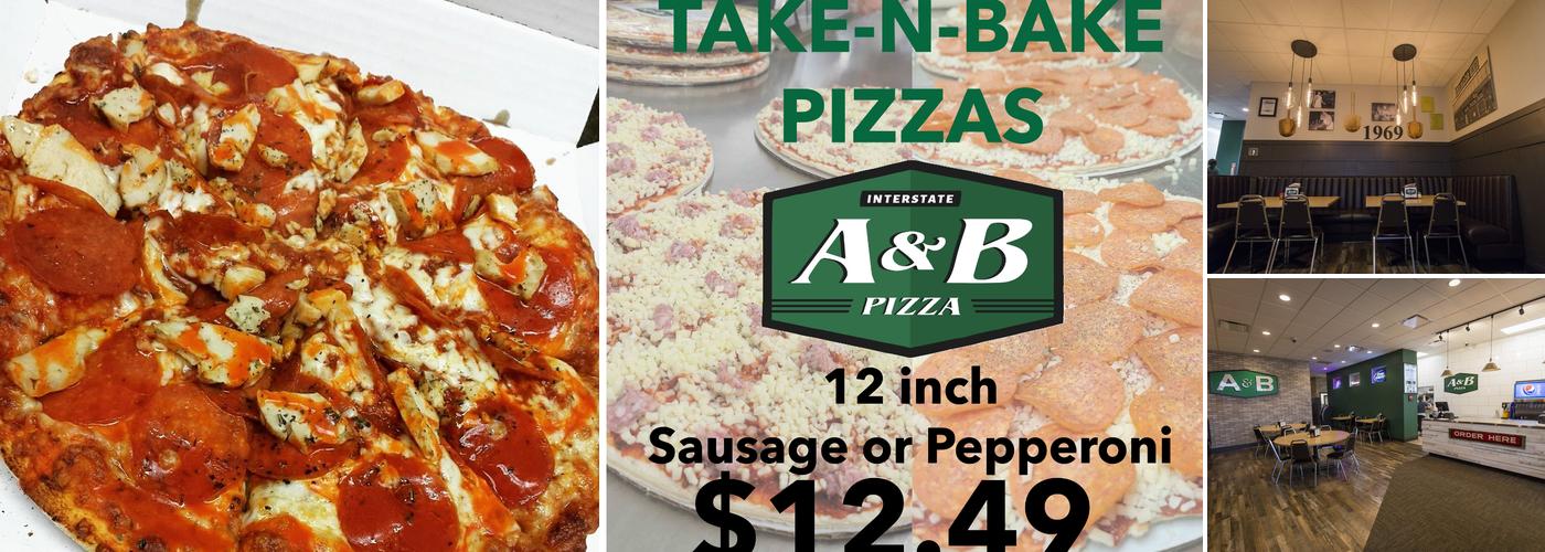 A & B Pizza Menu