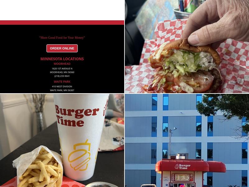 Burger Time Menu