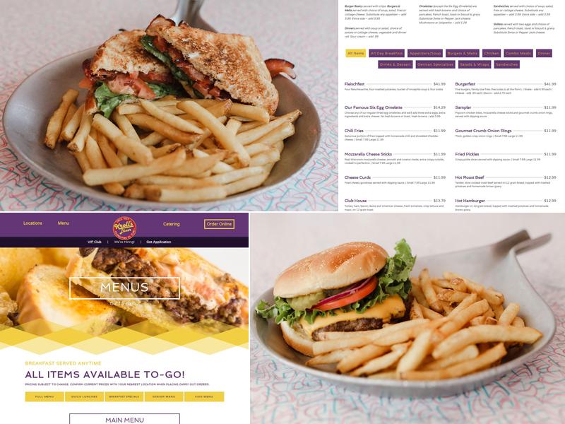 Kroll's Diner Menu