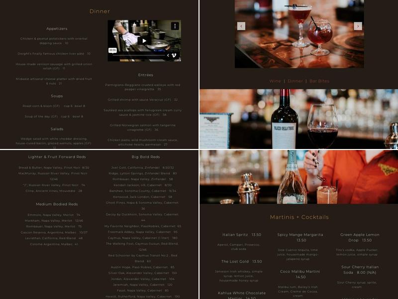Pirogue Grille Menu