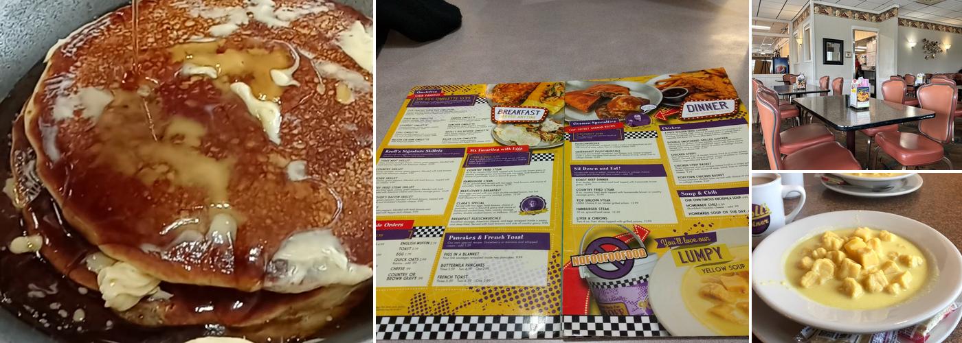 Kroll's Diner Menu