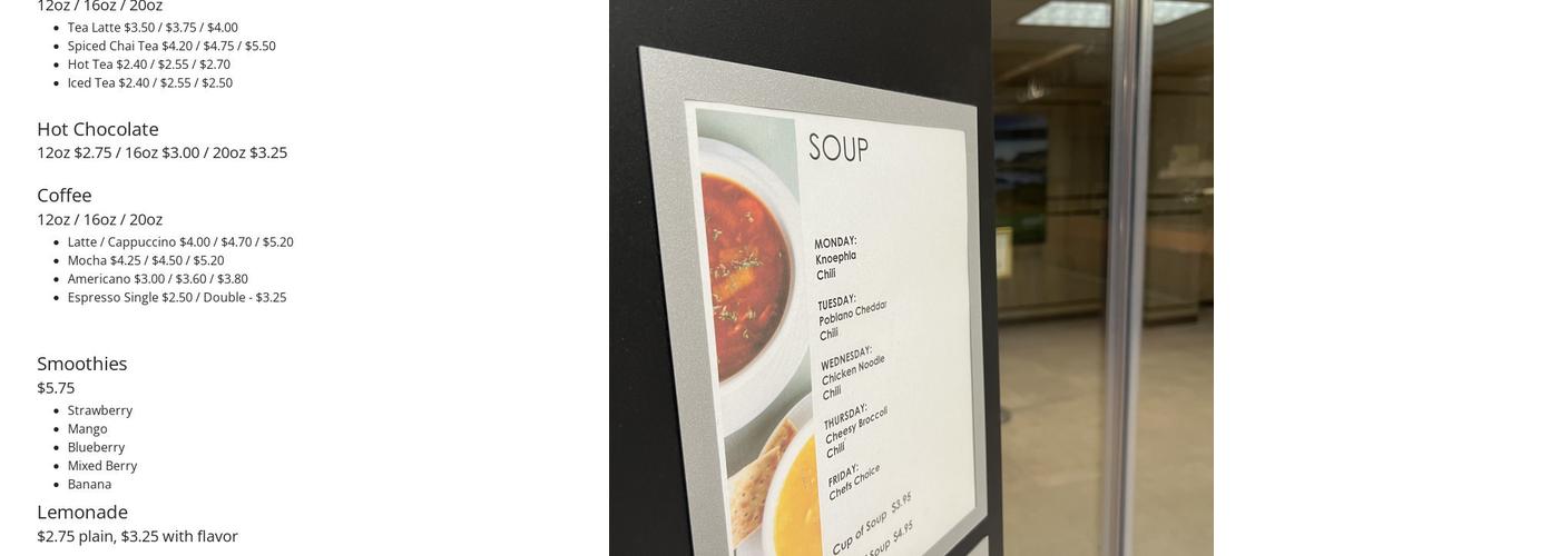 Capitol Café Menu