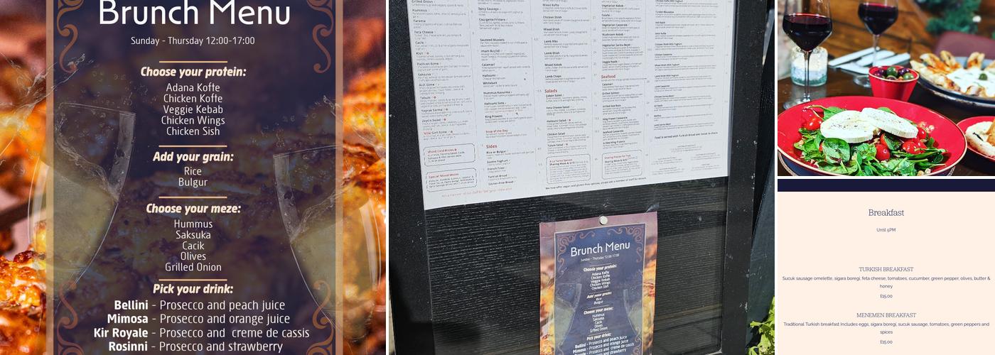 A La Turka Westgate Menu