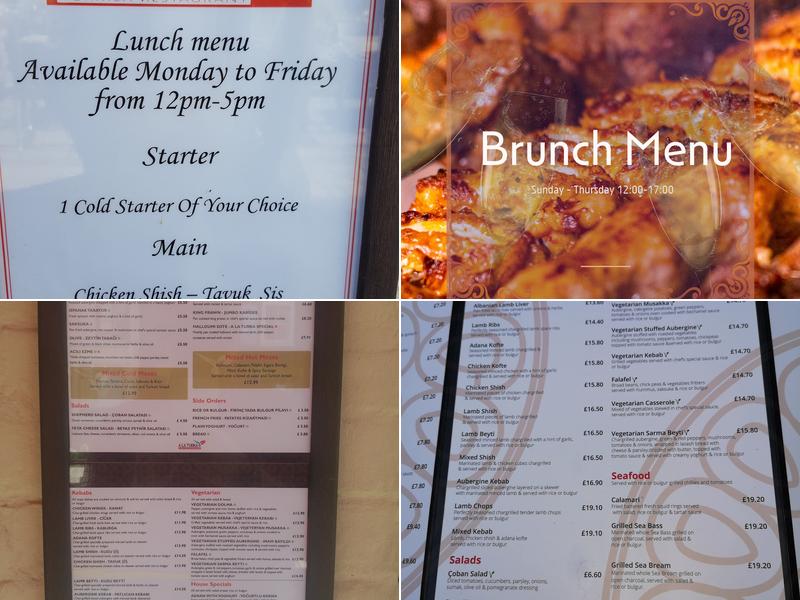 A La Turka Northgate Menu