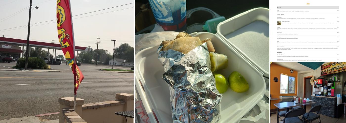 The Burrito Lady Menu