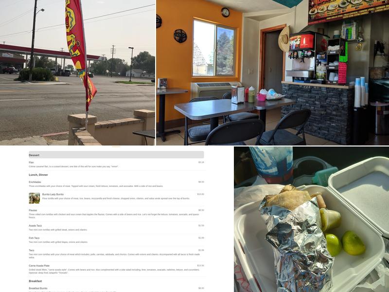 The Burrito Lady Menu