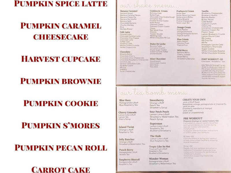 West Michigan Nutrition Menu