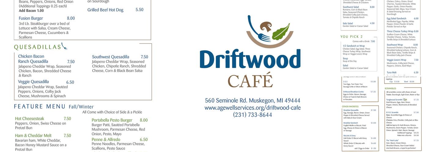 Driftwood Cafe Menu
