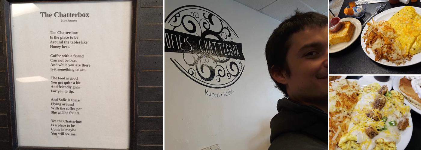 Sofie's Chatterbox Menu