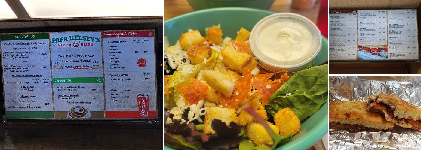 Papa Kelsey's Pizza & Subs Menu