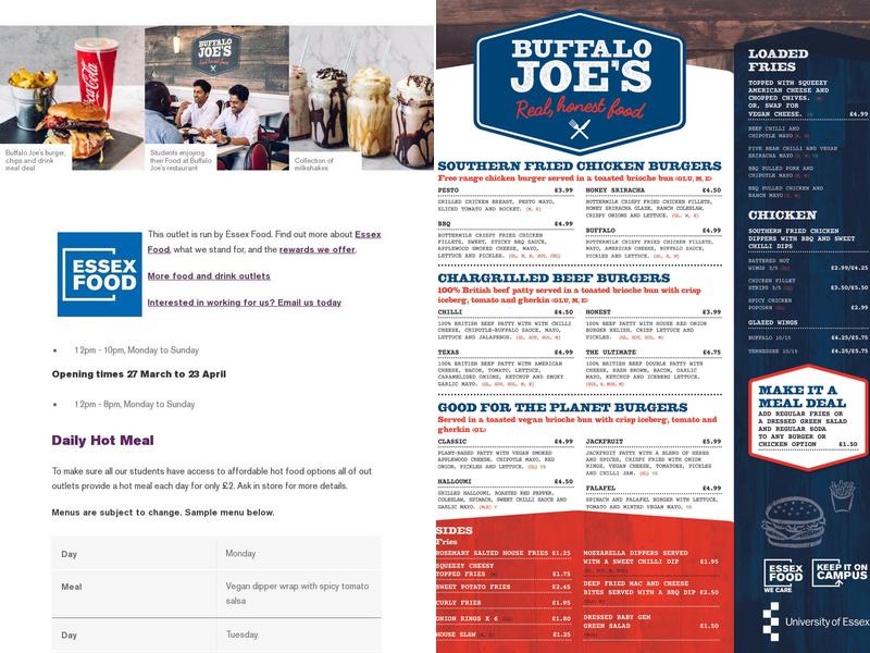 Buffalo Joe’s Menu
