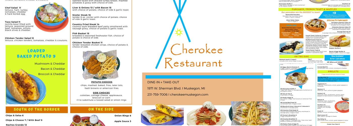 Cherokee Restaurant Menu