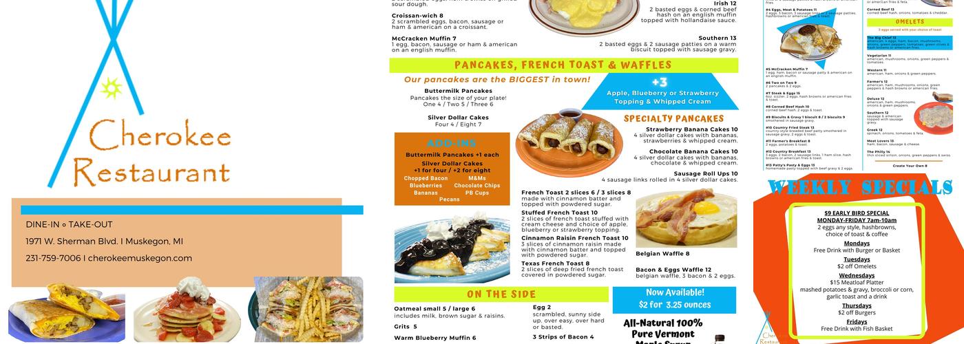 Cherokee Restaurant Menu