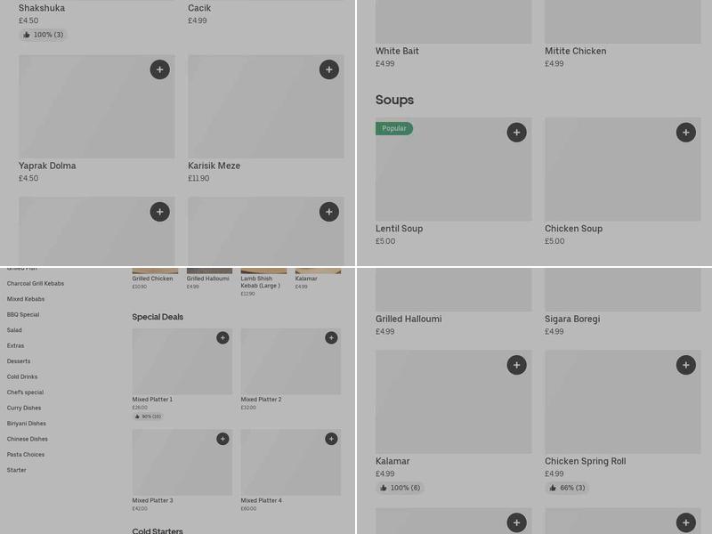 Tajdarbar Restaurant Menu