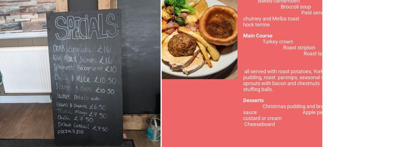 The Riverside Bar Restaurant Menu