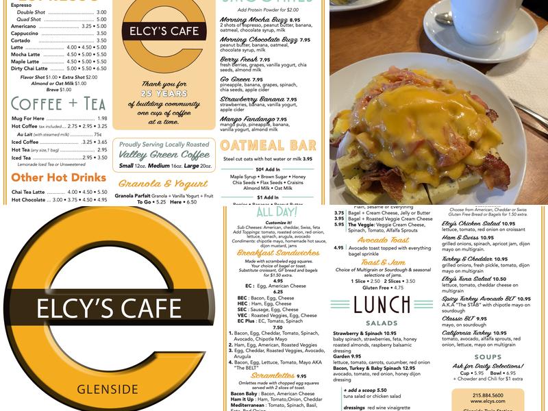 Elcy's Cafe Menu