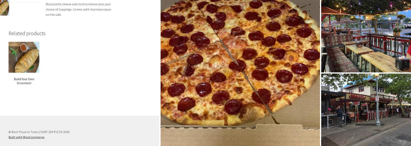 204 Pizza Menu