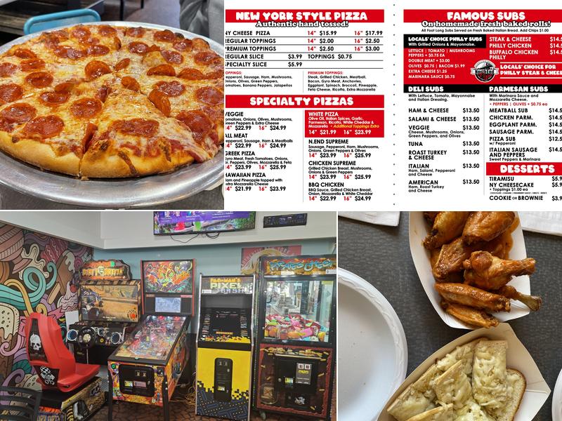 North End Pizza Menu