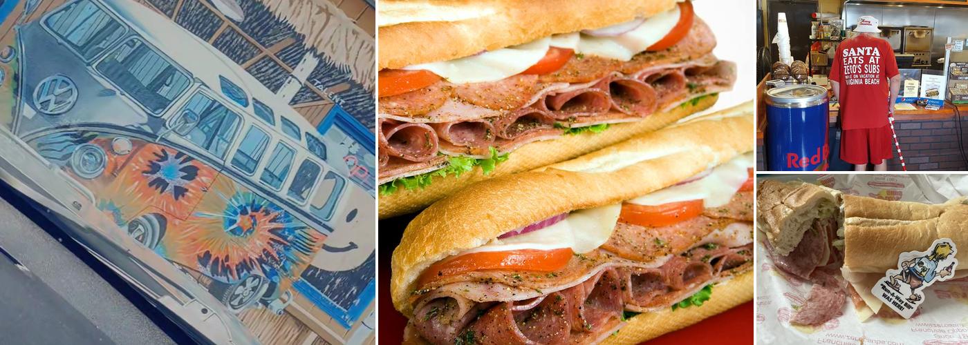 Zero's Subs Oceanfront Menu