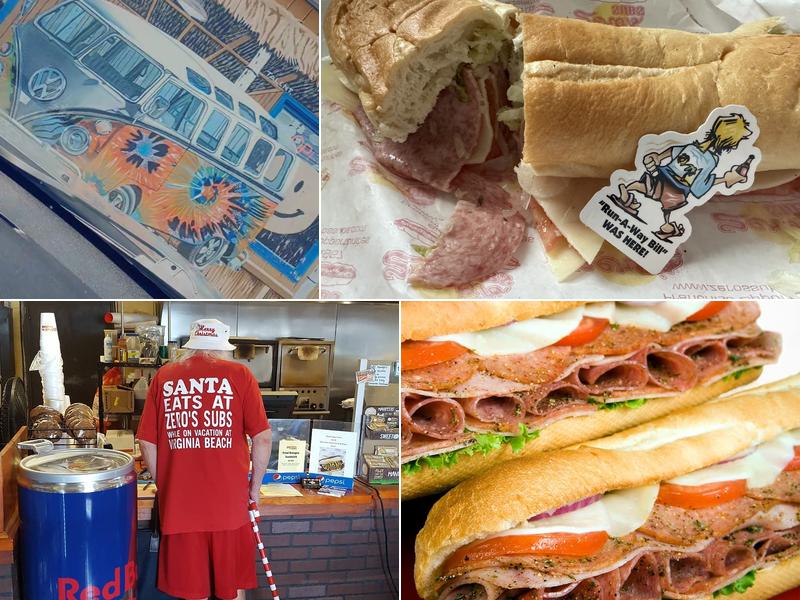 Zero's Subs Oceanfront Menu